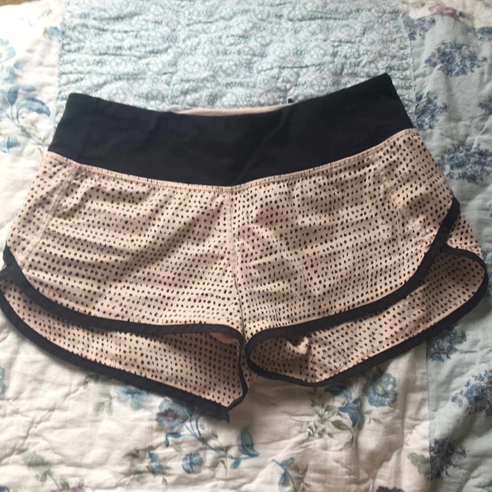 Lululemon polka-dotted shorts size 2
